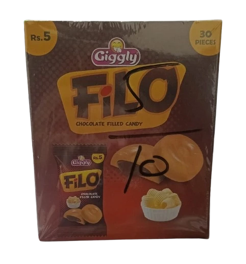 Giggly Filo Chocolate Filled Candy 30 Pcs Rs:5