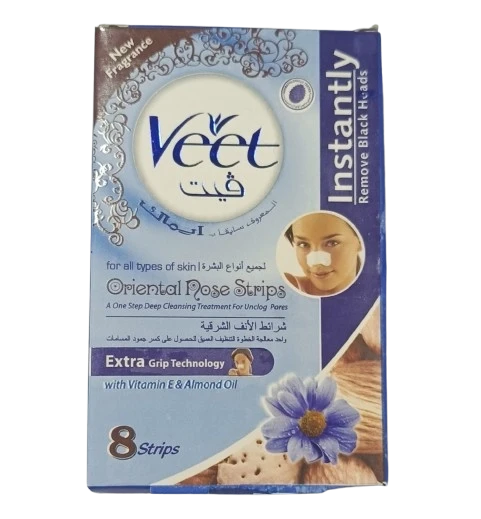Veet Wax 8 Strips With Vitamin E & Almond Oil Oriental Body Strips