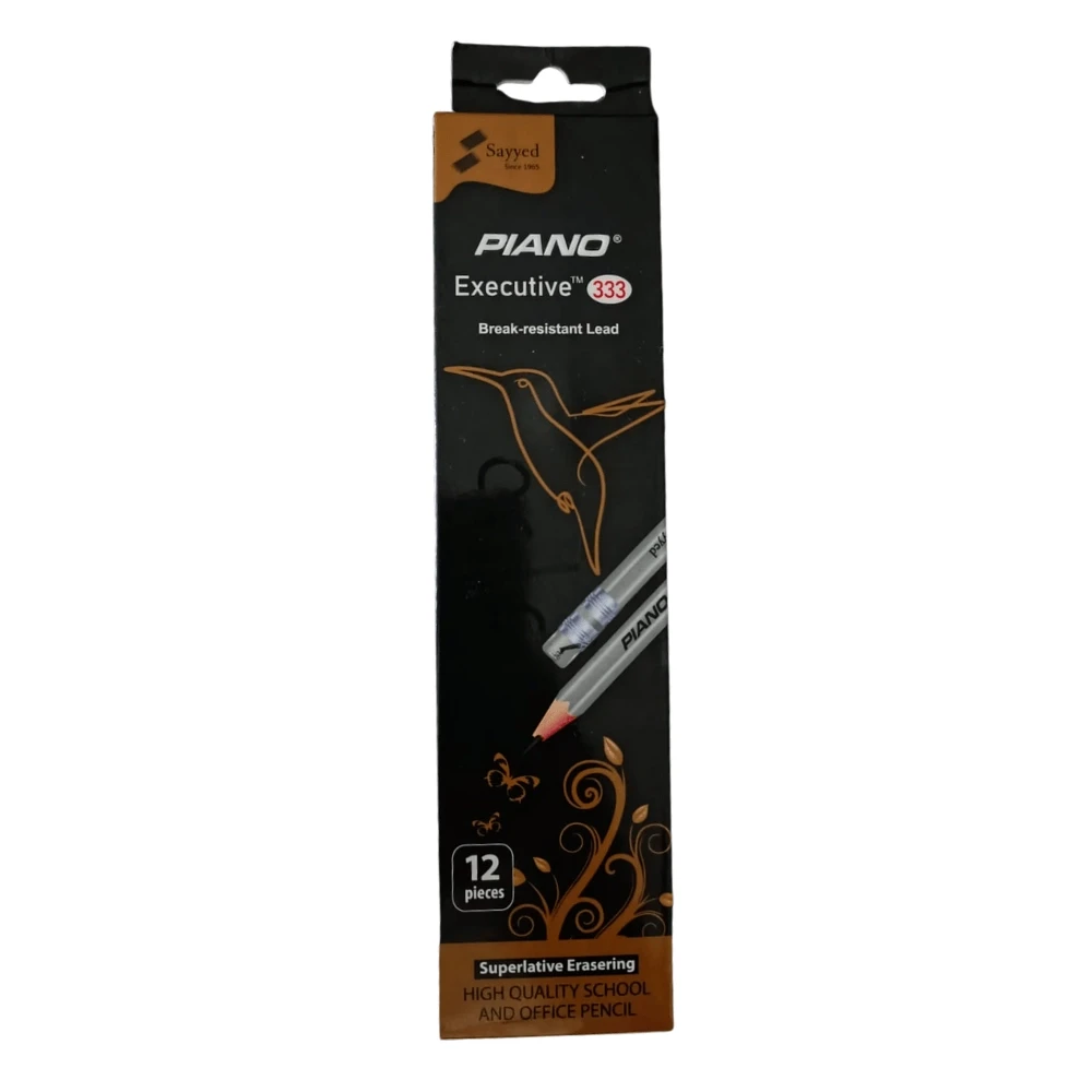Pencil Piano Executive 333 Break Resistant Lead Pencil 12 Pcs