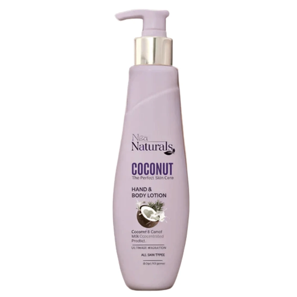 Nisa Naturals Hand and Body Coconut Lotion 400ML