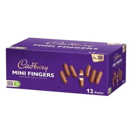 Cadbury Mini Fingers 12 pcs box Rs: 20