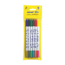 Piano Twin Color Markers 6 pcs 12 color