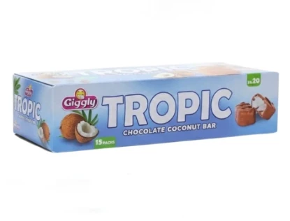 Giggly Tropic Chocolate Coconut Bar 15 Packs