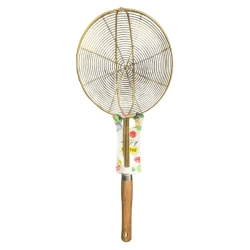 Stainless Steel Wire Mesh Frying Strainer Golden