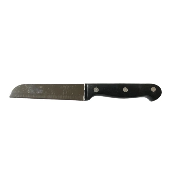 Stainless Steel Knife Medium With Black Handle