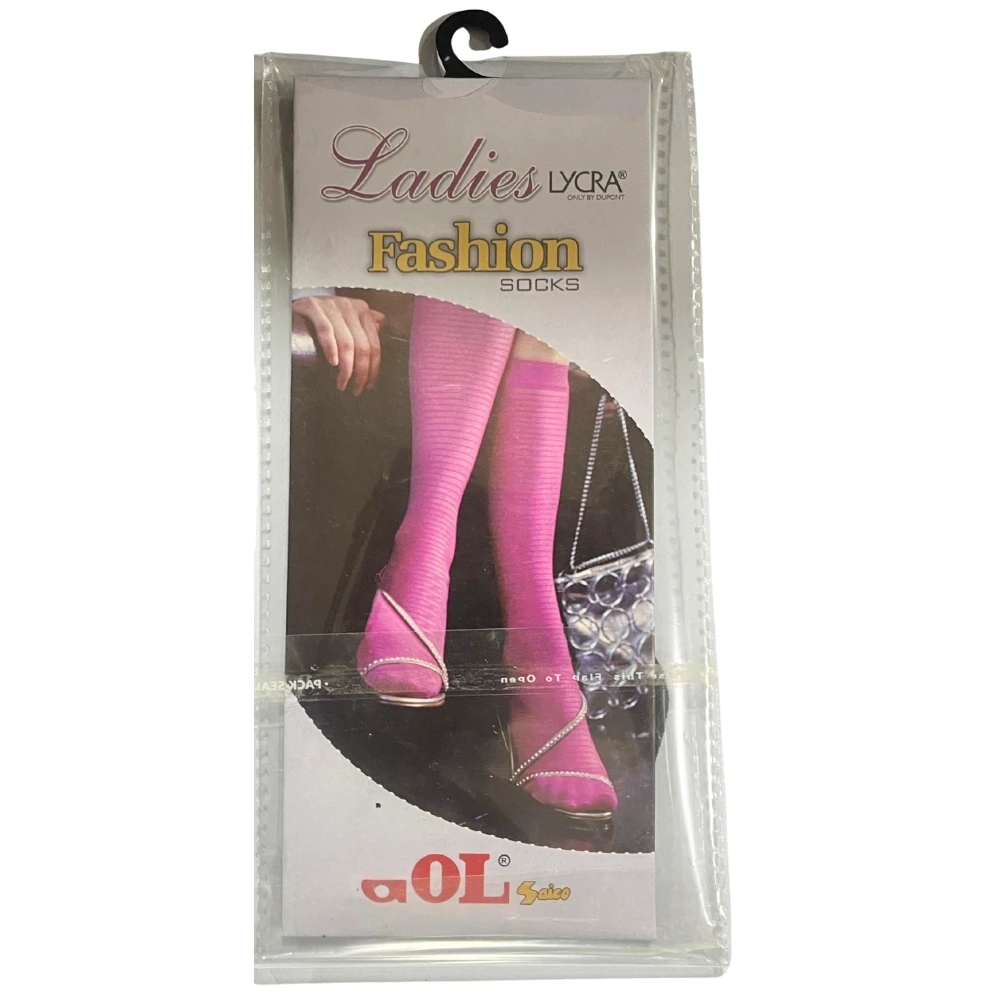 Fashion Socks Fit to All Size Soft Lycra Color Black