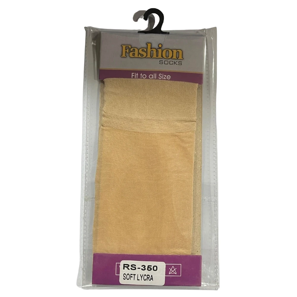 Fashion Socks Fit to All Size Soft Lycra Color Skin