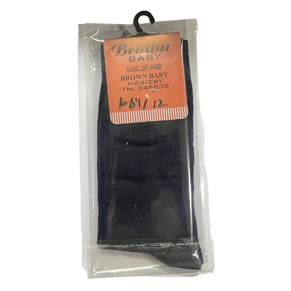 Uniform Socks Brown Baby Hosiery Color Blue Large