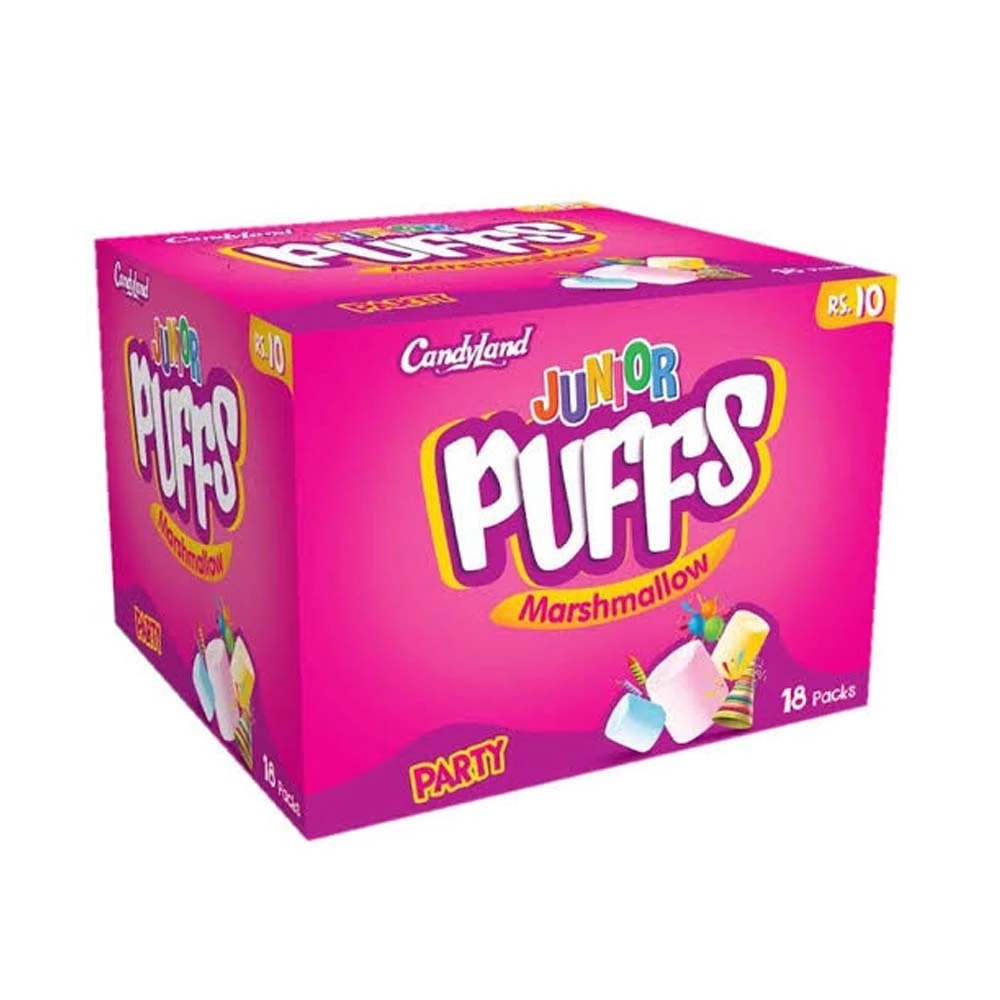 Candyland Junior Puffs Marshmallow Party 18-Pcs Box