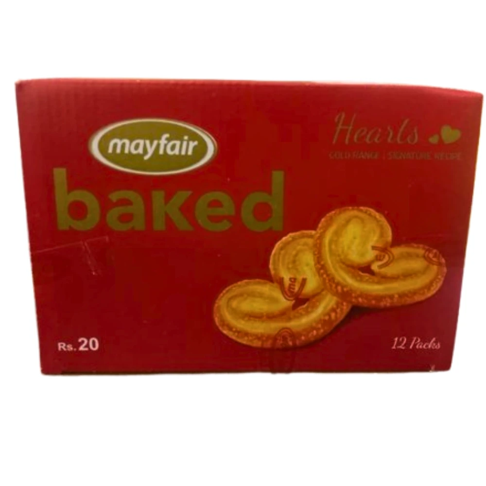 Mayfair Baked Hearts 12 Packs Box Rs 20