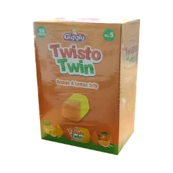 Giggly Twisto Twin Orange & Lemon Jelly Box 60 Pcs Rs. 5