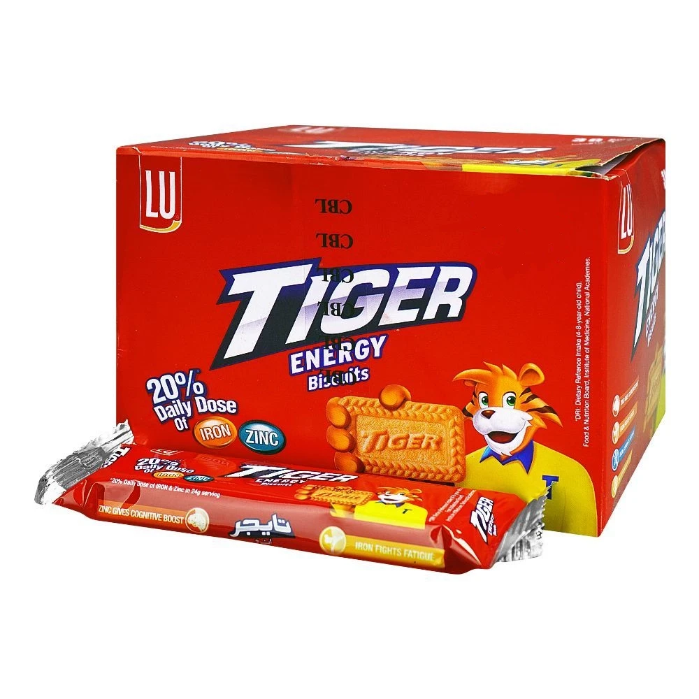 LU Tiger Energy Biscuits 15 Snack Packs Box