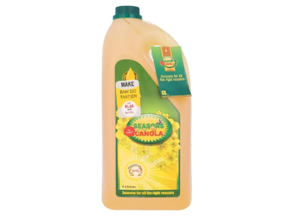 Seasons Canola Oil Bottle 4.5 Ltr