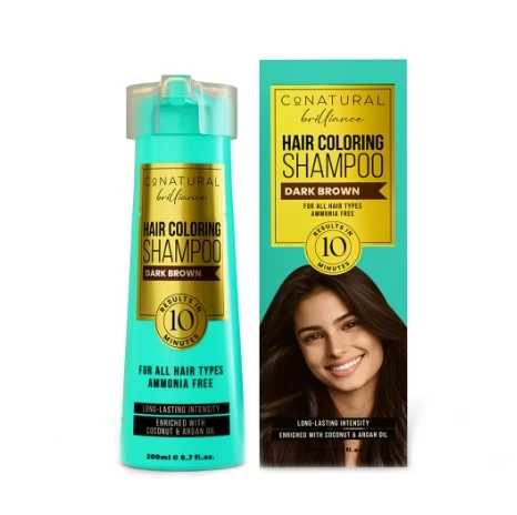 CoNatural Hair Coloring Shampoo Dark Brown 200ml