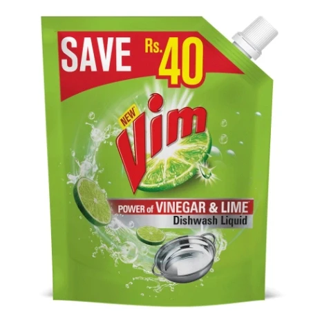 Vim Dishwash Liquid Power Of Vinegar & Lime 450ml