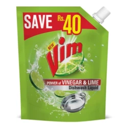 Vim Dishwash Liquid Power Of Vinegar & Lime 450ml