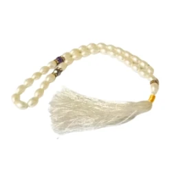 Tasbeeh 33 Beads Bezori White