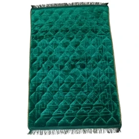 Qiblatain Carpet Prayer Mat (Jaye Namaz) 80*120cm Green
