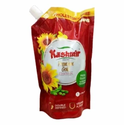 Kashmir Premium Gold Cooking Oil 1Ltr Nozzle Pouch