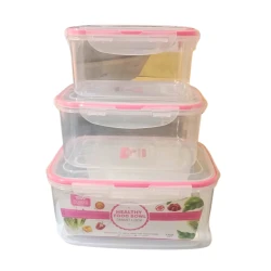 Pioneer Plastic Box Set 3 Pcs Large With Lock