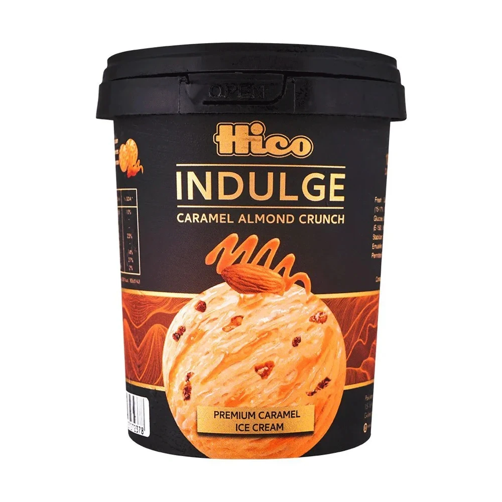 Hico Indulge Caramel Almond Crunch 500ml