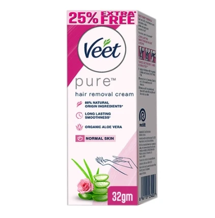 Veet Pure Hair Removal CreamNormal Skin Half Arms 32gm