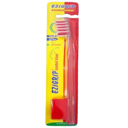 Ezigrip Kombat Klear Medium Toothbrush