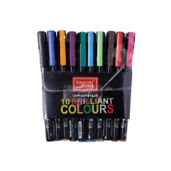Signature Fineliner 10 Brilliant Colours