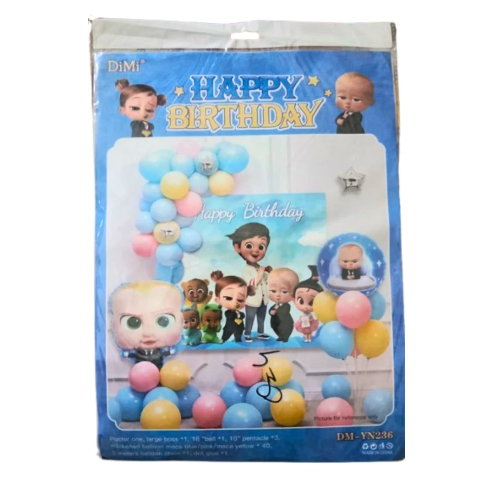 Happy Birthday Boss Baby Theme DM-YN236