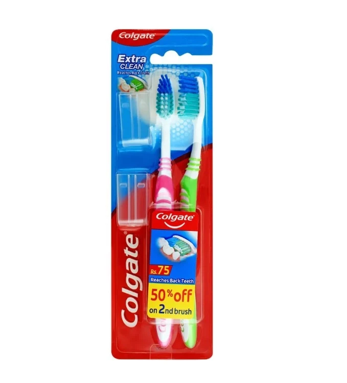 Colgate Extra Clean Soft Toothbrush 2 Pack