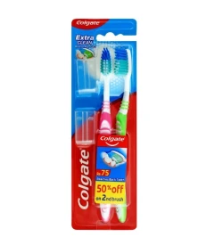 Colgate Extra Clean Soft Toothbrush 2 Pack