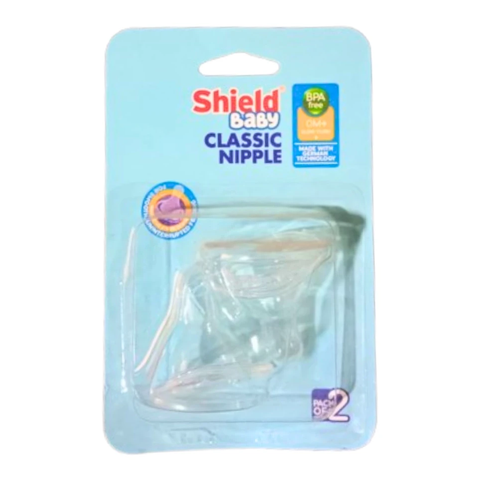 Shield Baby Classic Nipple 0M+ 2 Pcs
