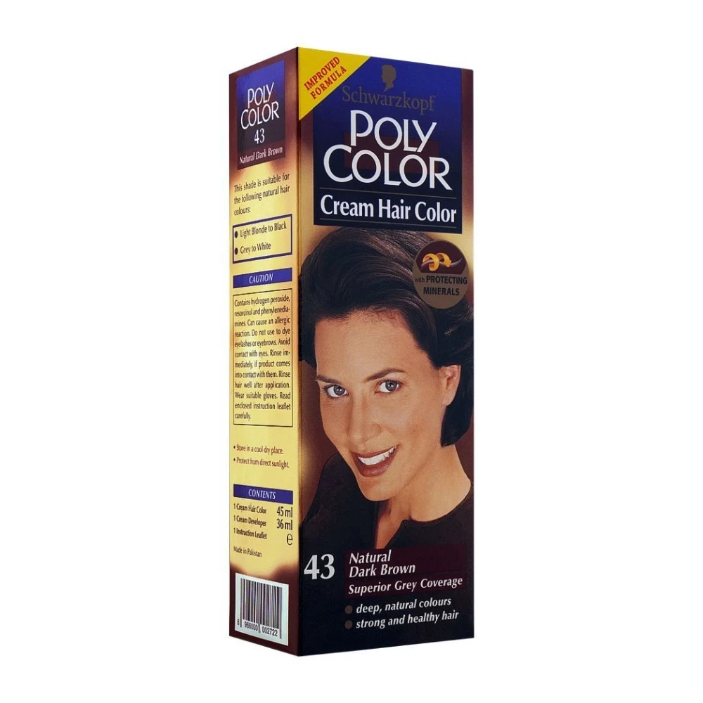 Poly Color Natural Black Cream Hair Color 43