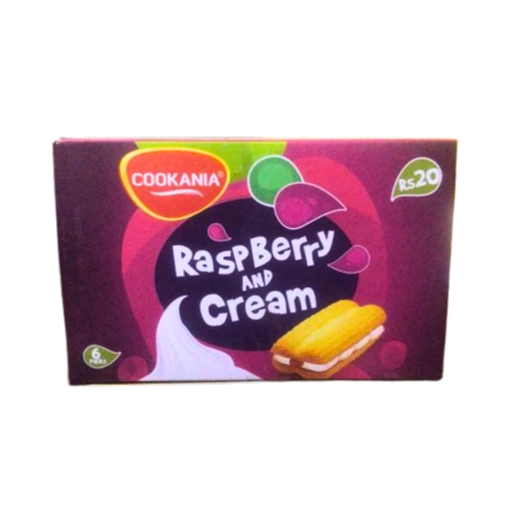Cookania Raspberry and Cream Biscuits 6 Packs Box Rs 20