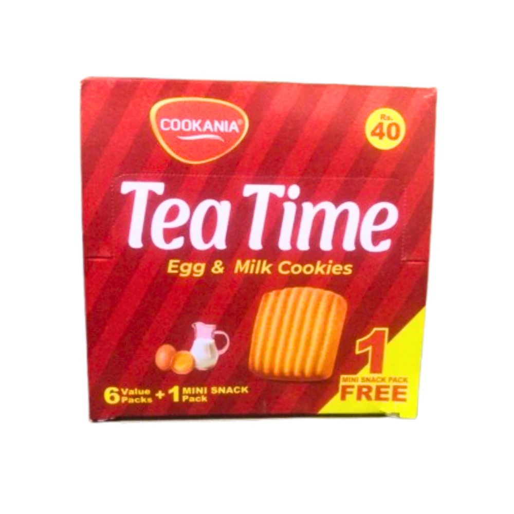 Cookania Tea Time Egg  And Milk 6+1 Mini Snack Packs