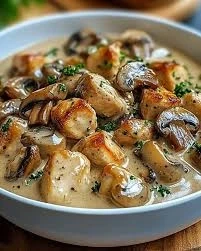 Chicken Mashroom Garlic Sauce Full