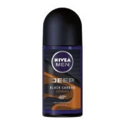 Nivea Men Deep Black Charcoal Espresso Roll On Deodorant 50ml
