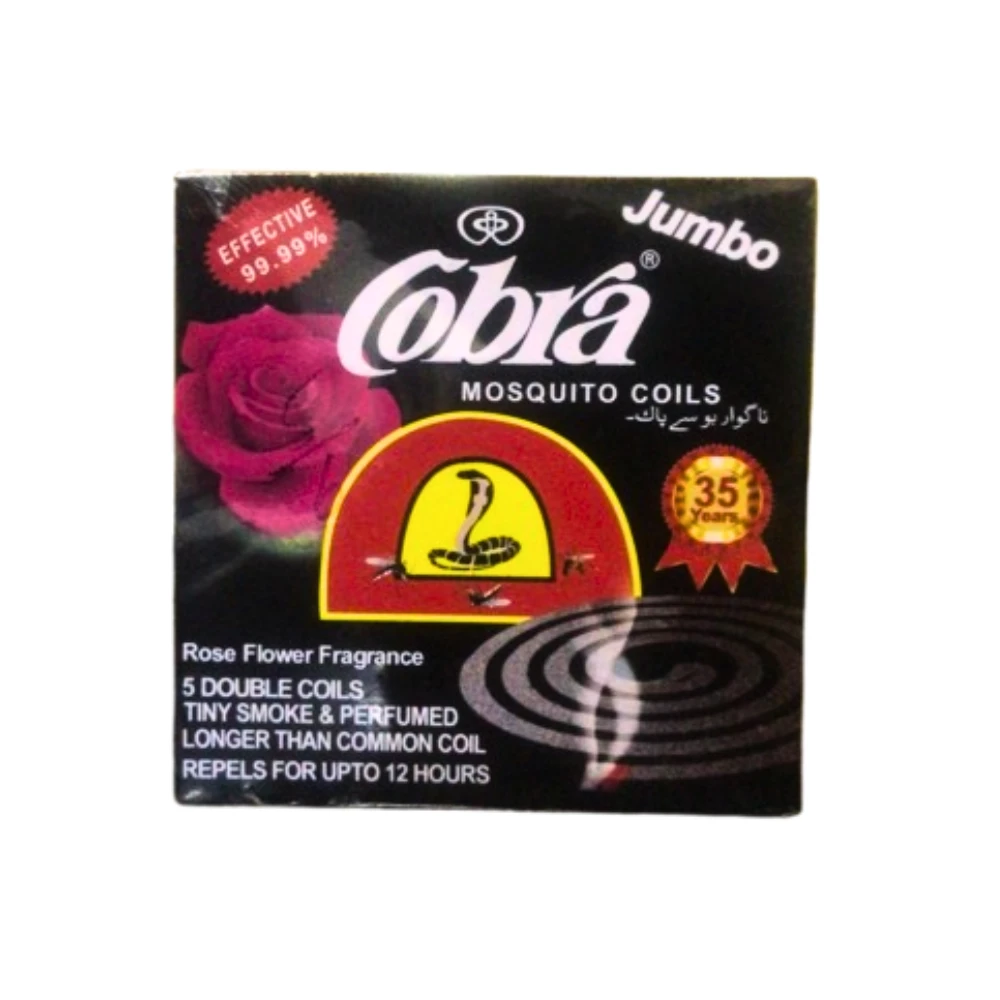 Cobra Mosquito Coils Rose Flower Fragrance 10-Coils