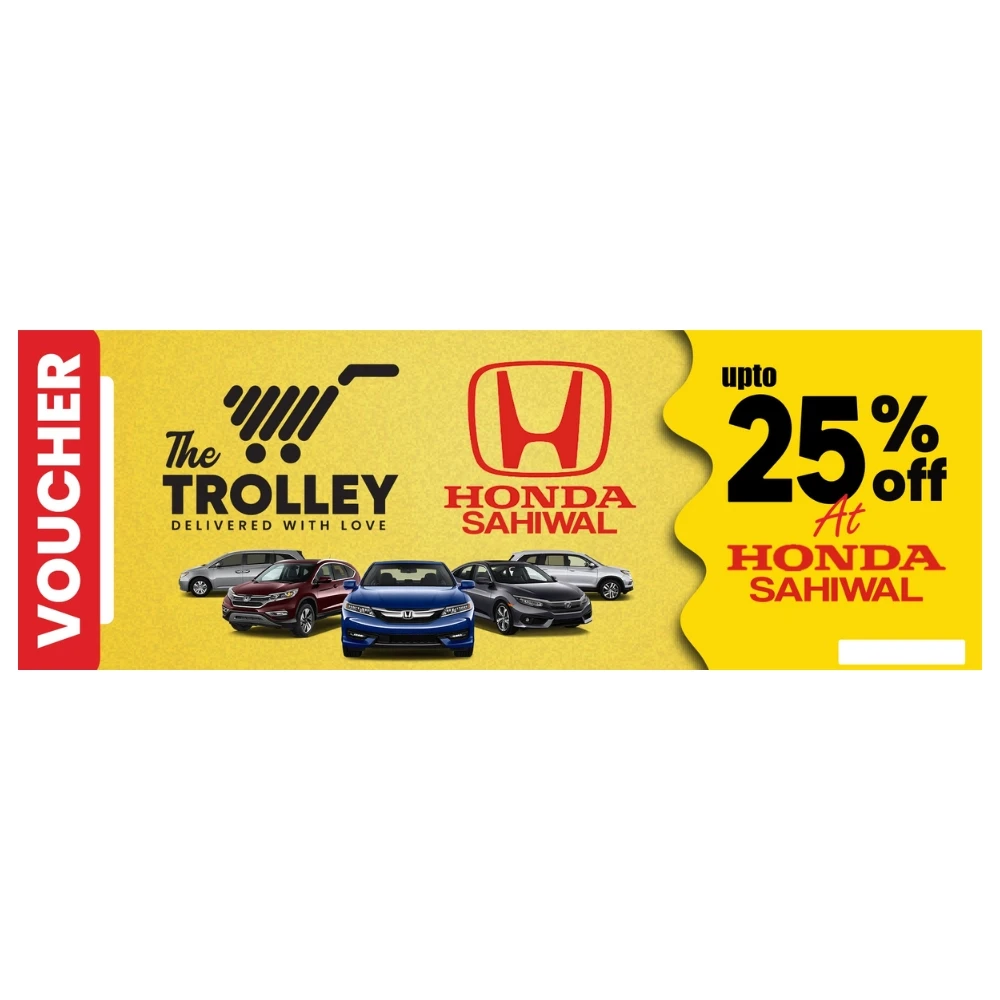 Honda Sahiwal Discount Voucher 25% Discount Voucher