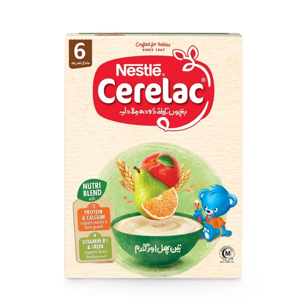 Nestle Cerelac 3 Fruits & Wheet 200g
