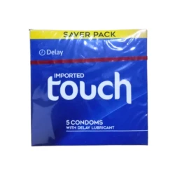 Imported Touch Delay Lubricant Condoms 5-Pcs