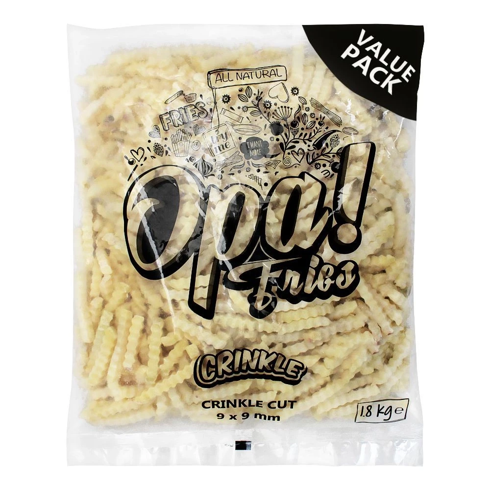 Opa Fries Crinkle Cut 9X9mm 1.8kg