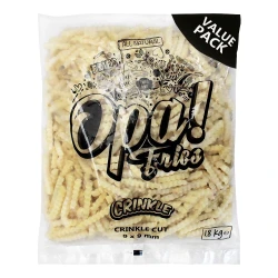 Opa Fries Crinkle Cut 9X9mm 1.8kg