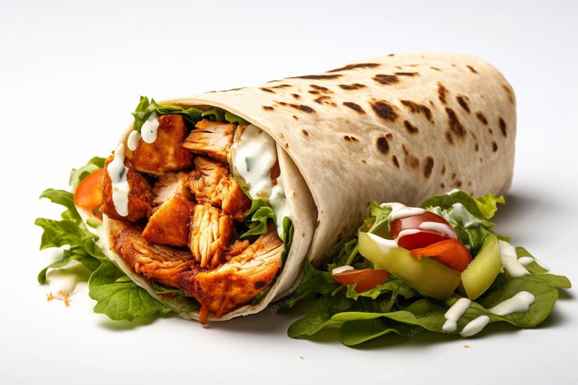Tikka chicken wrap