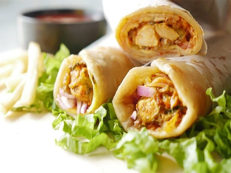 Kabab Cheese Pratha Roll