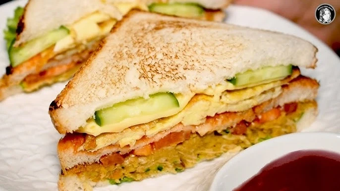 Bran Shami Egg Sandwich