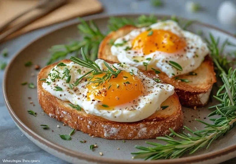 Fried Egg with Two Toast
