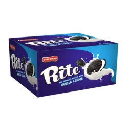 Bisconi Rite Rich Chocolate Biscuits With Vanilla Cream 30 Packs Box