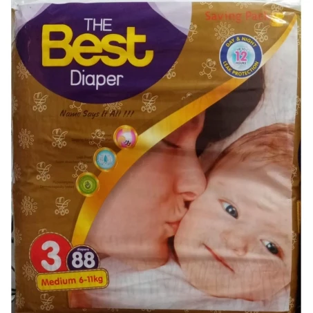 Best Baby Diaper Size 3Number 6-11kg 88-PCS Packs