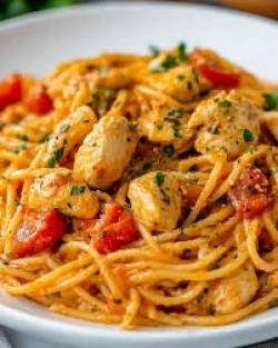 Saucy Chicken Spaghetti